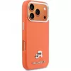 Karl Lagerfeld Karl & Choupette Head Pins Saffiano MagSafe -kotelo iPhone 17 Pro Max -laitteelle – oranssi
