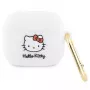 Hello Kitty HKA33DKHSH AirPods 3 -kotelo valkoinen silikoni 3D Kitty pää