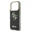 GUESS IML 4G Script Metal -kotelo iPhone 18 Pro Max / 17 Pro Max -laitteelle - musta