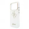 GUESS IML 4G Script Metal MagSafe -kuori iPhone 18 Pro / 17 Pro -puhelimille, valkoinen