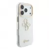 GUESS IML 4G Script Metal MagSafe -kuori iPhone 18 Pro / 17 Pro -puhelimille, valkoinen