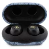 GUESS GUTWSP4EGB True Wireless Bluetooth -nappikuulokkeet lataustelakalla, ENC, sininen metalli