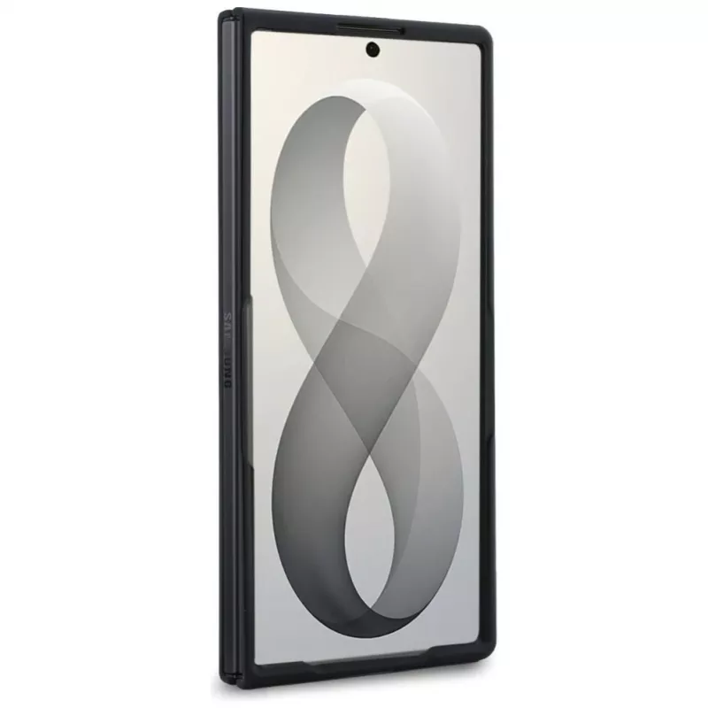 Guess Big 4G Logo PU -kotelo Samsung Galaxy Z Fold 8 Ultra -laitteelle – pinkki