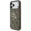 GUESS 4G Big Logo takakotelo Apple iPhone 17 Pro / 18 Pro -laitteelle - ruskea