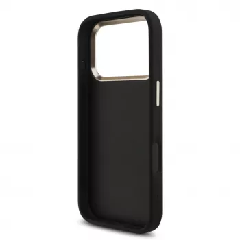 GUESS 4G Big Classic Logo -kotelo iPhone 18 Pro Max / 17 Pro Max -laitteelle - musta & kulta