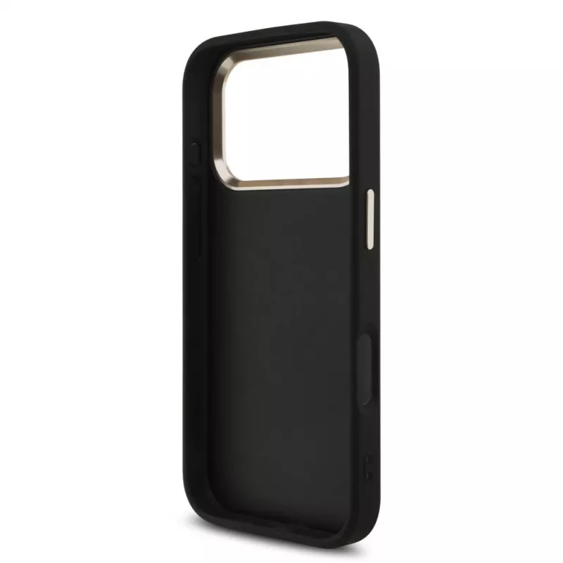 GUESS 4G Big Classic Logo -kotelo iPhone 18 Pro Max / 17 Pro Max -laitteelle - musta & kulta