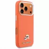 Karl Lagerfeld Karl & Choupette Head Pins Saffiano MagSafe -kotelo iPhone 17 Pro -laitteelle - oranssi