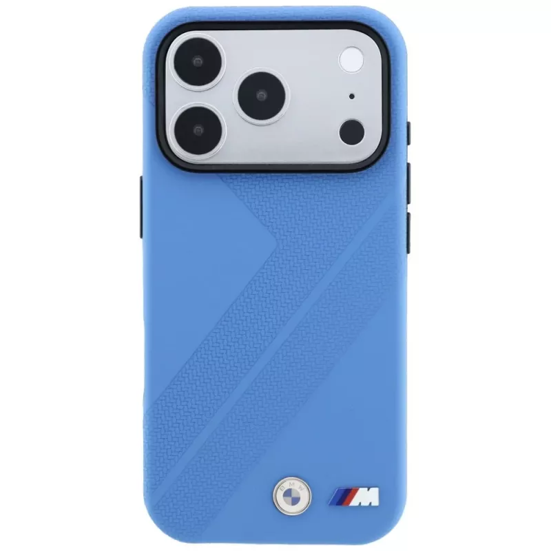 BMW M Tire Track Metall-Logo MagSafe -kuori iPhone 18 Pro / 17 Pro - sininen