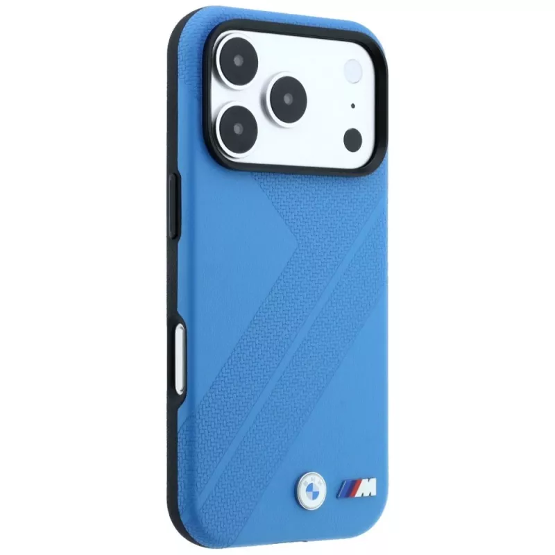 BMW M Tire Track Metall-Logo MagSafe -kuori iPhone 18 Pro / 17 Pro - sininen