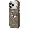 GUESS 4G Big Logo Classic puhelinkuori iPhone 17 Pro Max / 18 Pro Max - ruskea ja kulta