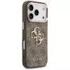GUESS 4G Big Logo Classic puhelinkuori iPhone 17 Pro Max / 18 Pro Max - ruskea ja kulta