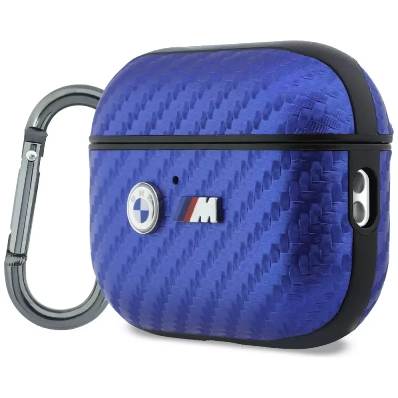 BMW M Carbon Metal Logo -kuori AirPods Pro 3 -kuulokkeille, vaaleansininen