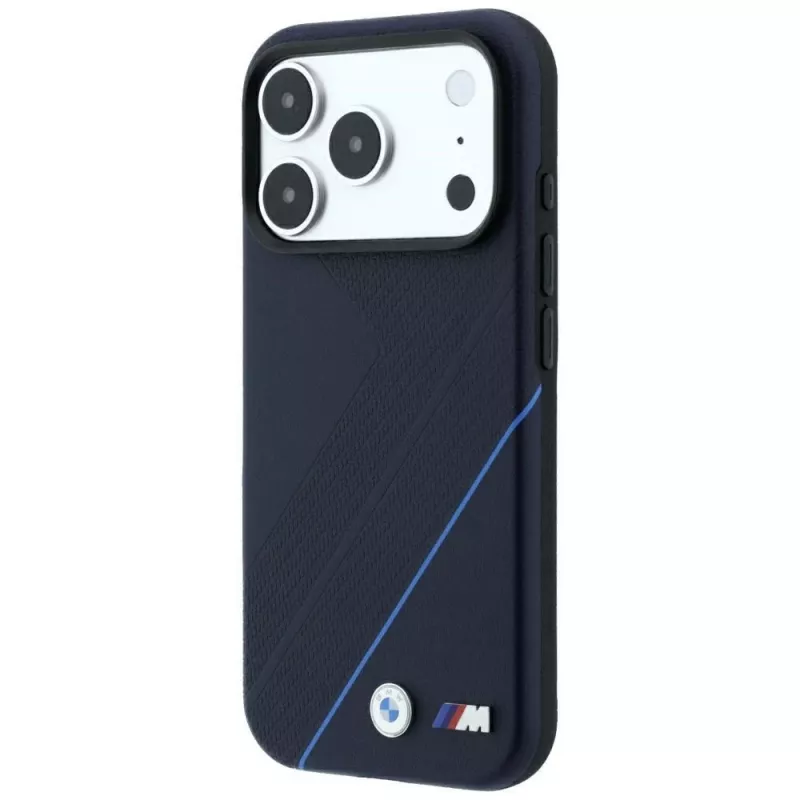BMW M Tire Track Blue Line MagSafe -kuori iPhone 18 Pro Max / 17 Pro Max - navy blue