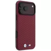 BMW M Carbon Metal Logo MagSafe -kuori iPhone 18 Pro / 17 Pro - burgundi