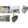 SIGEL BA431 Desk Sharing Bag Basic L vaaleanharmaa tekokuituhuopa