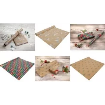 SIGEL GP120 lahjapaperirulla – jääkarhuaihe, 5 m x 70 cm, monivärinen, 80 g/m²