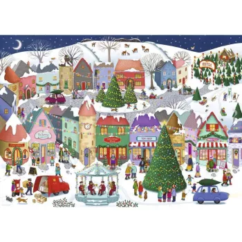 Ravensburger palapeli lumottu joulukaupunki (1000 palaa)