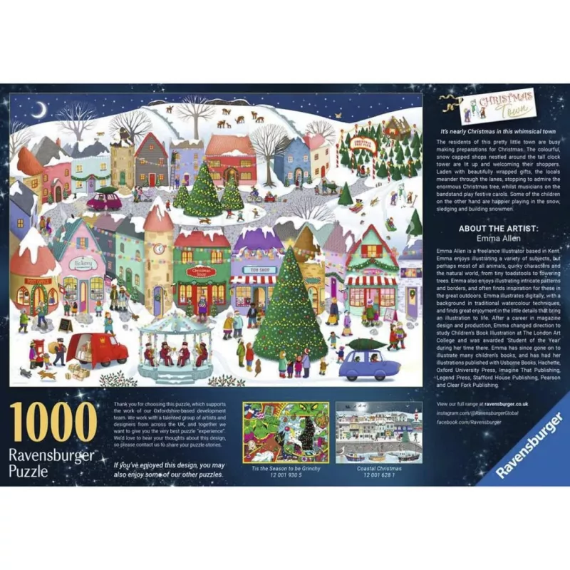 Ravensburger palapeli lumottu joulukaupunki (1000 palaa)