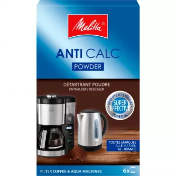 MELITTA Anti Calc kalkinpoistoliuos kahvinkeittimille – 250 ml nestemäinen kalkinpoistoaine, yleinen yhteensopivuus, sitruunahappokaava, jopa 2 käyttökertaa