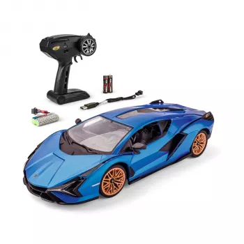 Tamiya Carson 1:14 Lamborghini Sian FKP 37 2.4GHz RTR RC-auto sininen