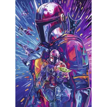 RAVENSBURGER palapeli Star Wars Hyper Space Collection: The Mandalorian (500 palaa, suuret palat)