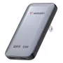 Verbatim Slim GaN-laturi 2 porttia 65W (EU/UK/US) harmaa