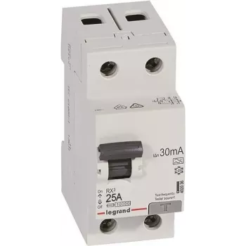 Legrand 402036 RX3 vikavirtasuojakytkin 25A 2-napainen 30mA tyyppi A 230V AC 2 moduulia