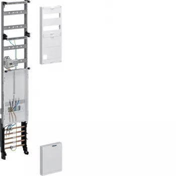 Hager yleismittarikenttä ZH53X9ST, 1 mittaripaikka, 3 jakeluriviä, 1350 mm, esikokoonpantu, 5-napainen kiskosto, 63A, alueellinen hyväksyntä NRW/SH/MV/N-Sachsen