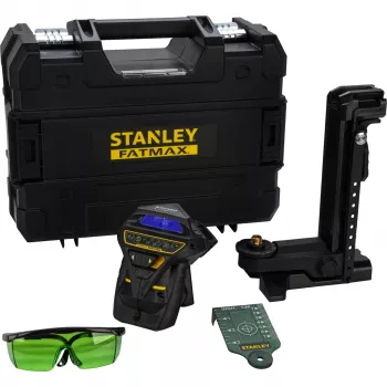 Stanley FatMax X3G 360° Green Beam 3-taso-laser TSTAK-laukulla, 35m kantama, 10.8V Li-Ion
