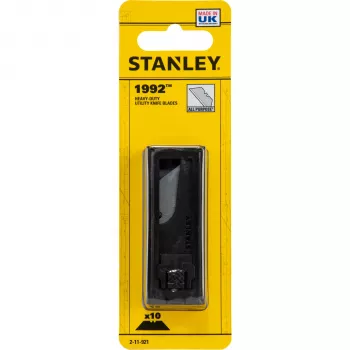 STANLEY BLACK&DECKER Stanley yleisterät 1992 10 kpl – korkealaatuiset puolisuunnikkaan muotoiset hiiliterästerät vakioveitsiin