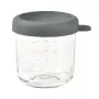 BEABA lasinen säilytyspurkki ilmatiiviillä kannella 250 ml mineral
