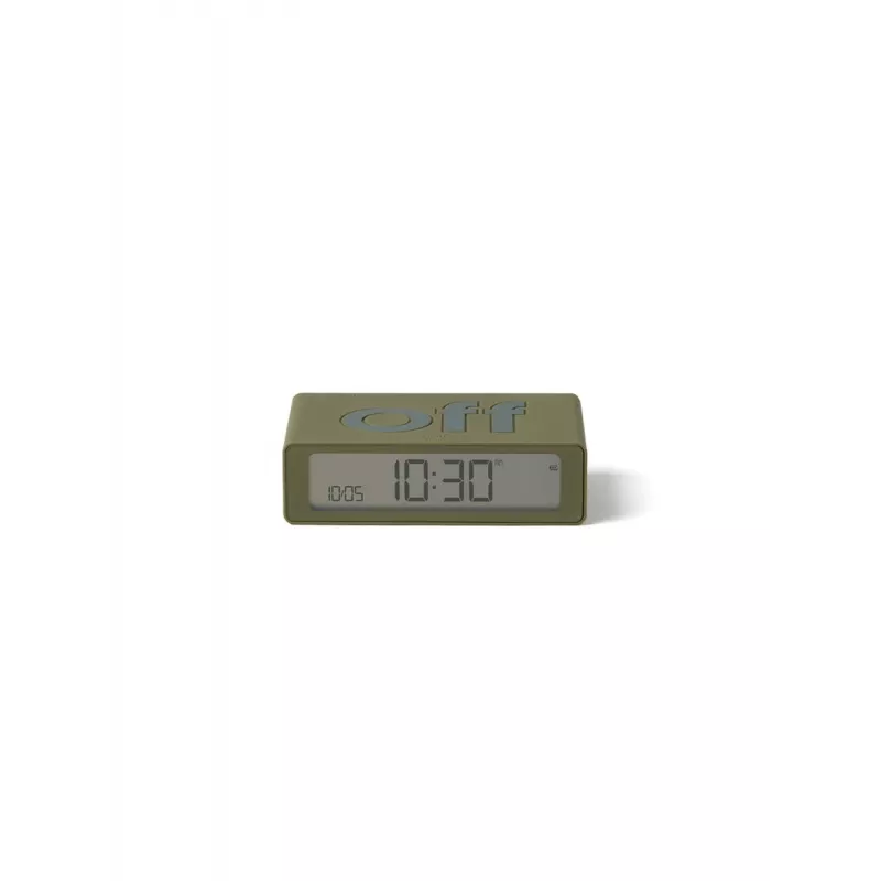 Lexon Flip Mini käännettävä herätyskello khaki