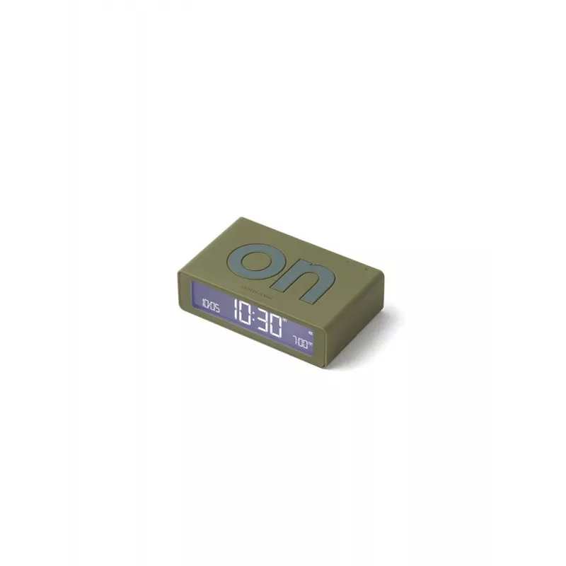 Lexon Flip Mini käännettävä herätyskello khaki