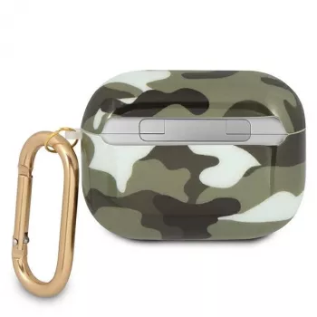 GUESS GUAPUCAMA AirPods Pro -kotelo vihreä/khaki camo -mallisto