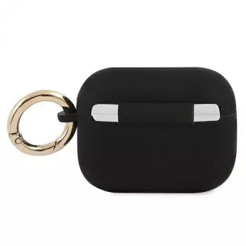GUESS GUAPSSSK AirPods Pro -kotelo musta silikoni Vintage Script