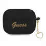 GUESS GUAPLSCHSK AirPods Pro -kotelo musta silikoni Charm Heart Collection