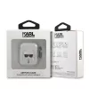Karl Lagerfeld KLA2UKHGS AirPods 1/2 -kotelo hopea glitter Karl's Head