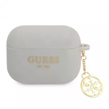 Guess GUAPLSC4EG AirPods Pro -kotelo harmaa silikoni Charm 4G -mallisto