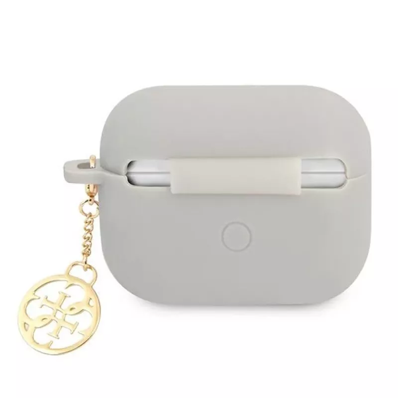 Guess GUAPLSC4EG AirPods Pro -kotelo harmaa silikoni Charm 4G -mallisto
