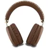 GUESS GUE003639 Gcube Metallic Script Logo on-ear Bluetooth-kuulokkeet ruskea
