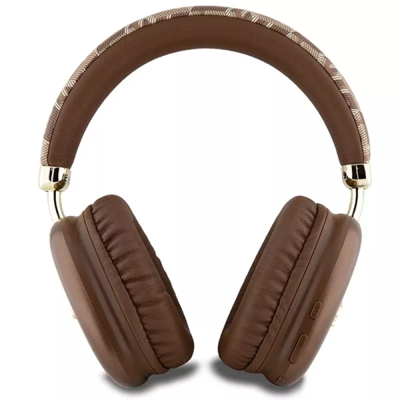 GUESS GUE003639 Gcube Metallic Script Logo on-ear Bluetooth-kuulokkeet ruskea