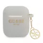 Guess GUA2LSC4EG AirPods 1/2 -kotelo harmaa silikoni riipus 4G -mallisto