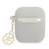 Guess GUA2LSC4EG AirPods 1/2 -kotelo harmaa silikoni riipus 4G -mallisto