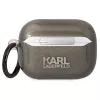 Karl Lagerfeld KLAPHNKCTGK AirPods Pro -kotelo glitter Karl & Choupette musta