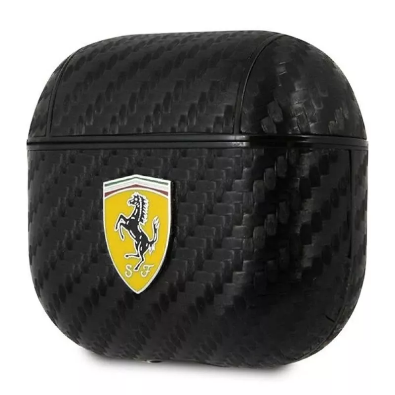 Ferrari FESA3CABK AirPods 3 kotelo On Track PU Carbon Black