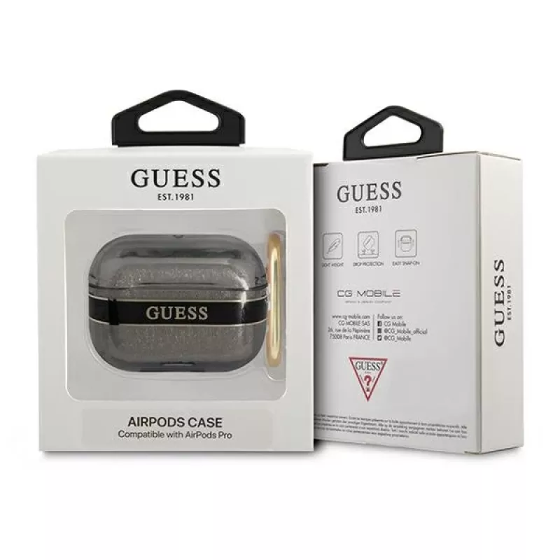 GUESS Strap Collection AirPods Pro -kotelo - musta