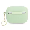 GUESS GUAPLSCHSN AirPods Pro -kotelo vihreä silikoni Charm Heart Collection