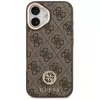 GUESS 4G Strass Logo & Big Strap Metal Buttons MagSafe-kotelo iPhone 17 - ruskea