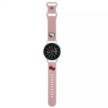 Hello Kitty yleinen silikoniranneke 22 mm pinkki Kitty-pää-kuvio