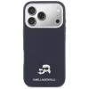 Karl Lagerfeld Karl & Choupette Head Pins Saffiano MagSafe-kotelo iPhone 17 Pro - sininen
